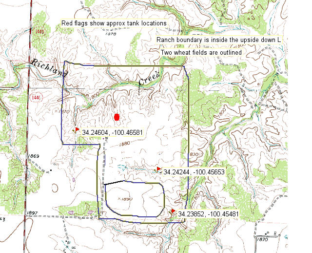 Drummond Ranch Map Oklahoma